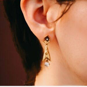 J.Crew Geometric crystal drop dangle earrings